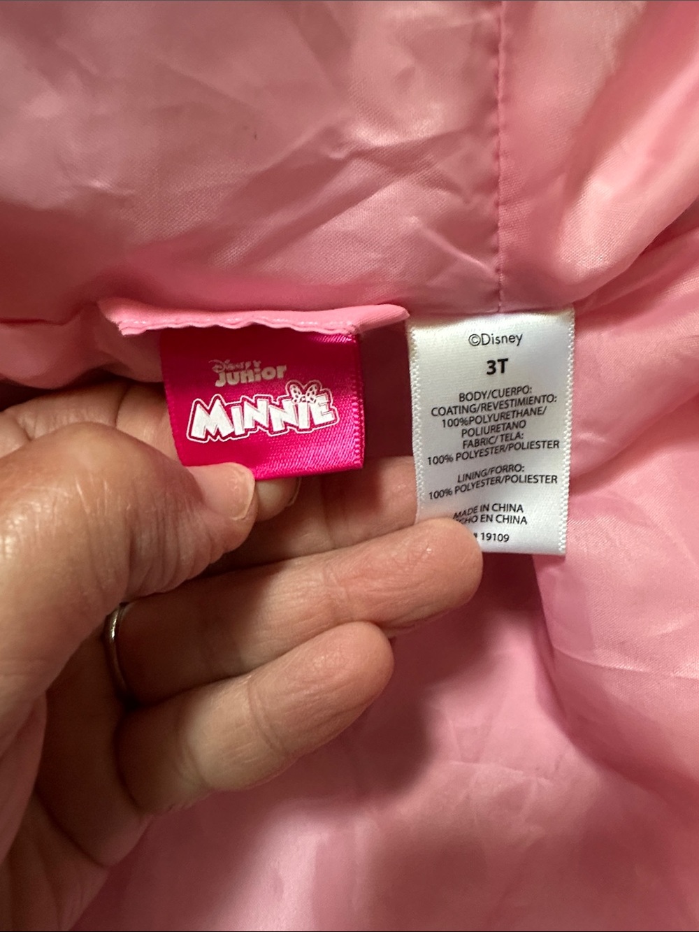 Disney Minnie Mouse Rain Jacket - Picture 5 of 5